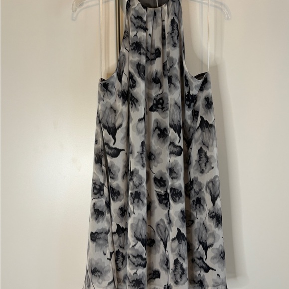 Astr Dresses & Skirts - Astr Sheer Gray and White Dress